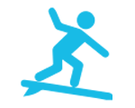 person surfing icon