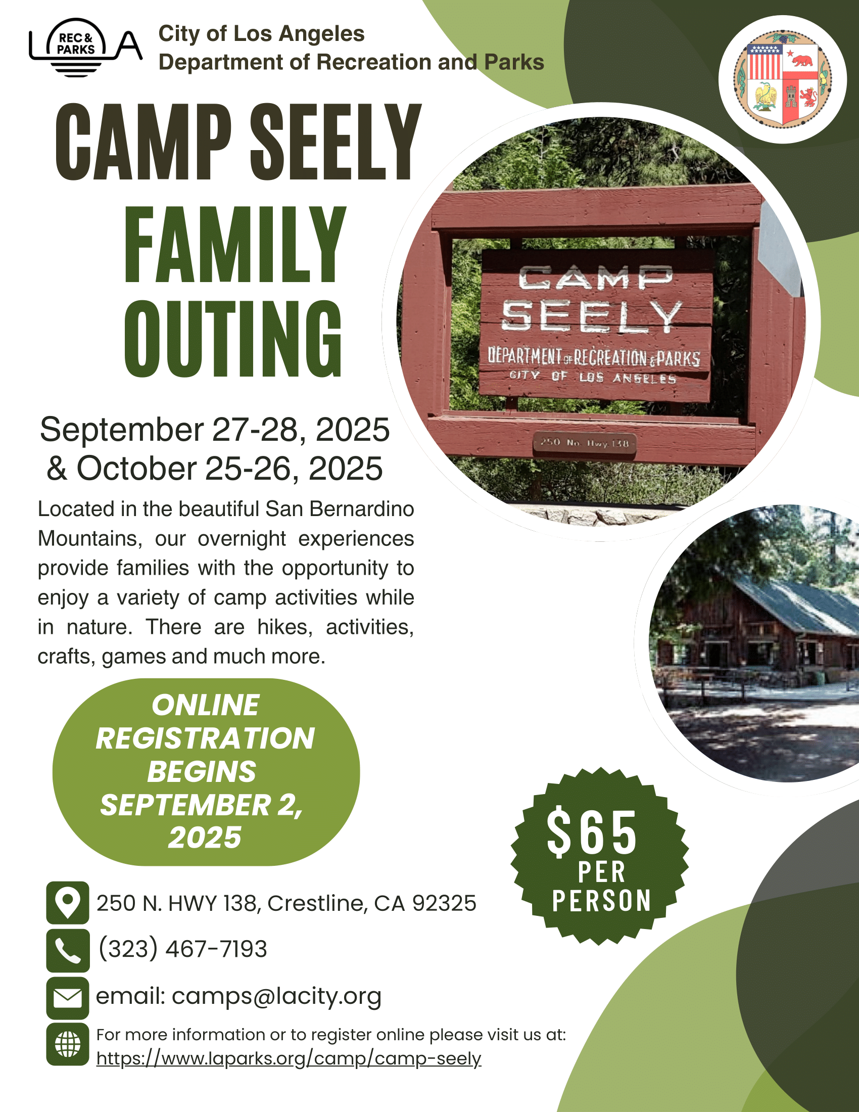 Camp Seely Flyer