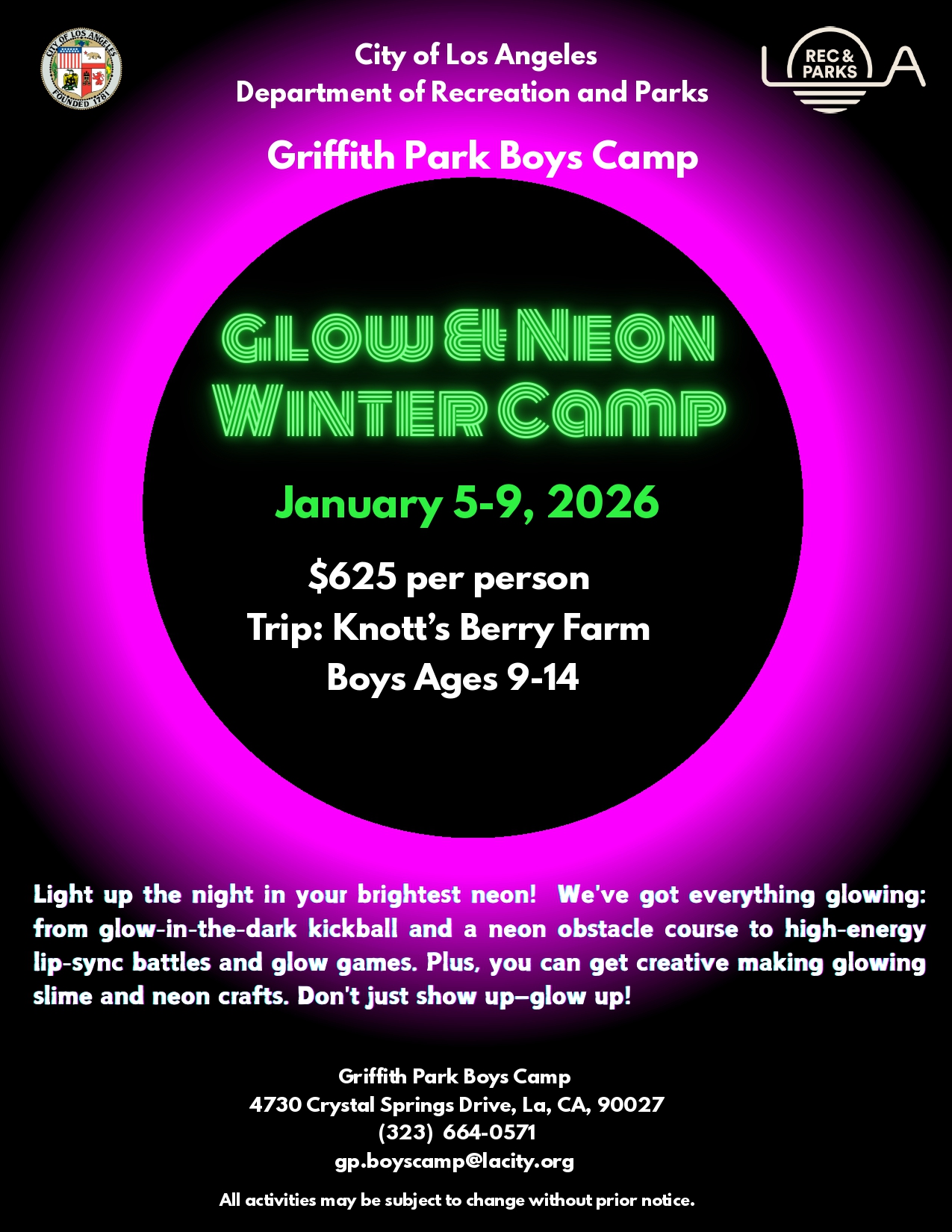 Winter Camp Brochure 2025