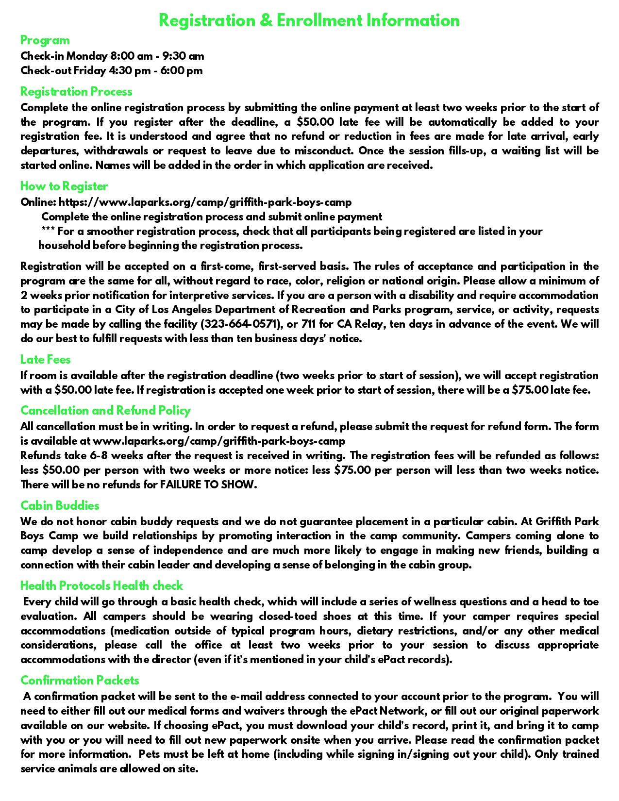 Winter Camp Brochure 2025